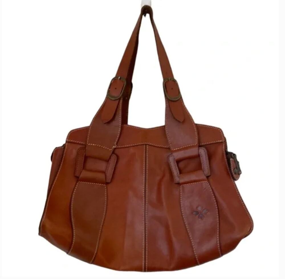 Patricia Nash Cognac Brown Leather Shoulderbag
